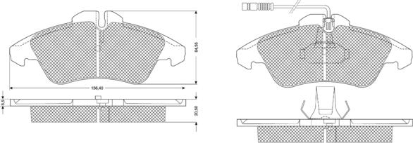 Procodis France PF10931 - Тормозные колодки, дисковые, комплект www.autospares.lv