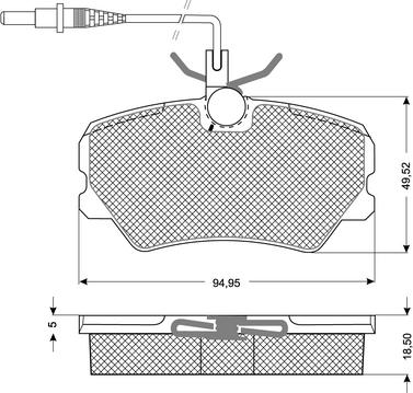 Procodis France PF10441 - Bremžu uzliku kompl., Disku bremzes autospares.lv