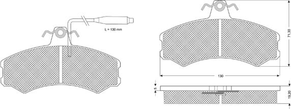 Procodis France PF1046 - Bremžu uzliku kompl., Disku bremzes autospares.lv