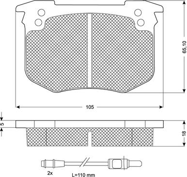 Procodis France PF10411 - Bremžu uzliku kompl., Disku bremzes autospares.lv