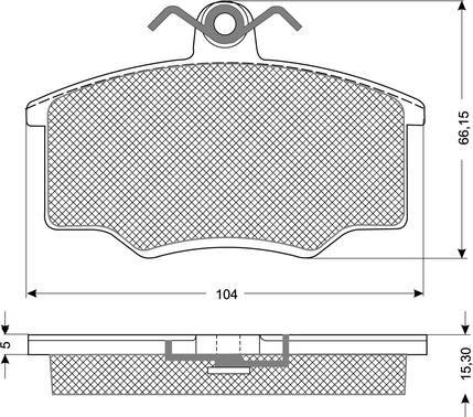 Procodis France PF1058 - Тормозные колодки, дисковые, комплект www.autospares.lv