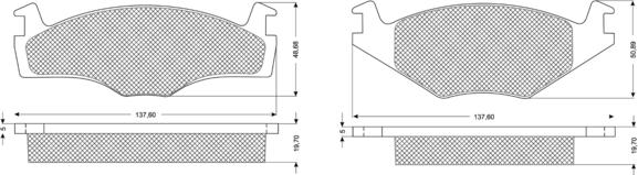 Procodis France PF1053 - Bremžu uzliku kompl., Disku bremzes autospares.lv