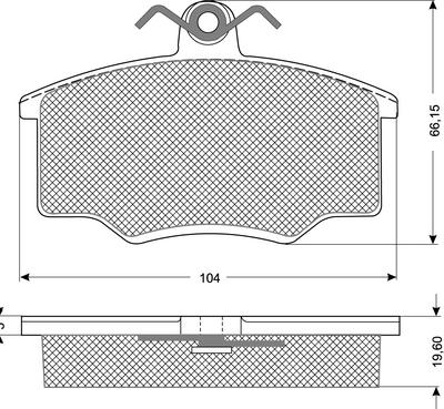 Procodis France PF1057 - Тормозные колодки, дисковые, комплект www.autospares.lv