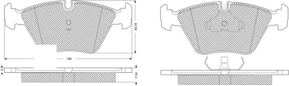 Procodis France PF10692 - Brake Pad Set, disc brake www.autospares.lv