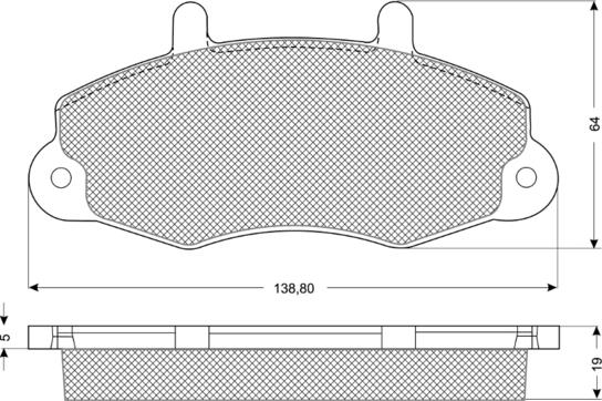 Procodis France PF1066 - Bremžu uzliku kompl., Disku bremzes www.autospares.lv