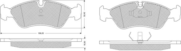 Procodis France PF1068 - Bremžu uzliku kompl., Disku bremzes www.autospares.lv