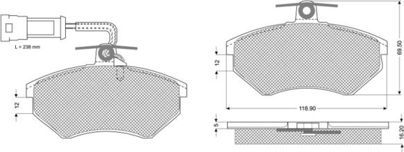 Procodis France PF10631 - Bremžu uzliku kompl., Disku bremzes www.autospares.lv