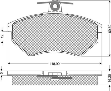 Procodis France PF1063 - Тормозные колодки, дисковые, комплект www.autospares.lv