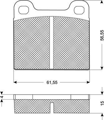 Procodis France PF1019 - Brake Pad Set, disc brake www.autospares.lv