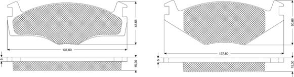 Procodis France PF1014 - Bremžu uzliku kompl., Disku bremzes www.autospares.lv