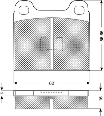 Procodis France PF1016 - Brake Pad Set, disc brake www.autospares.lv