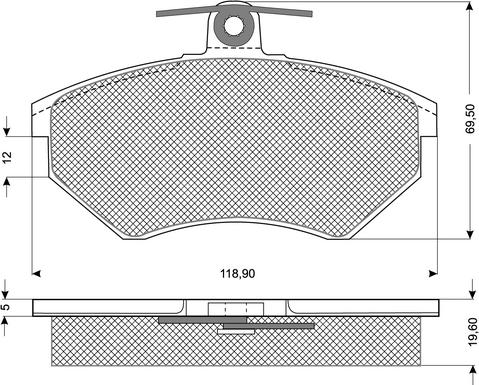 Procodis France PF1011 - Тормозные колодки, дисковые, комплект www.autospares.lv