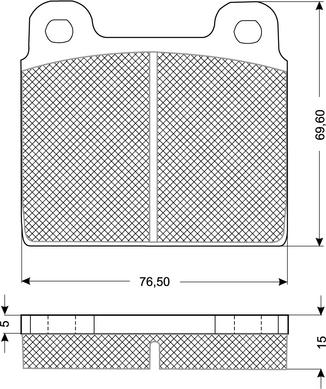 Procodis France PF1018 - Тормозные колодки, дисковые, комплект www.autospares.lv