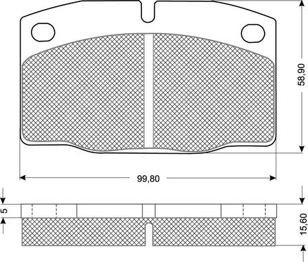 Procodis France PF1013 - Bremžu uzliku kompl., Disku bremzes www.autospares.lv