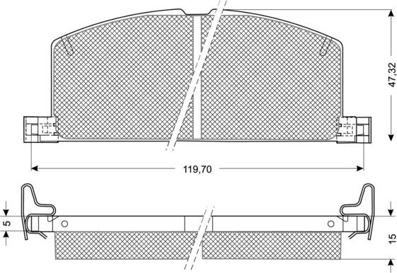 Procodis France PF1017 - Brake Pad Set, disc brake www.autospares.lv