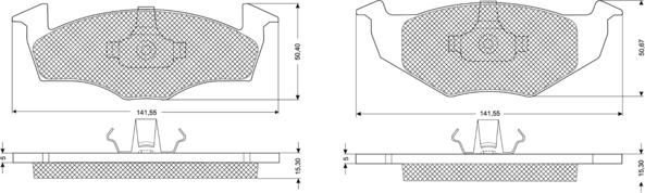 Procodis France PF10851 - Тормозные колодки, дисковые, комплект www.autospares.lv