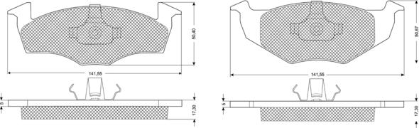 Procodis France PF1085 - Brake Pad Set, disc brake www.autospares.lv