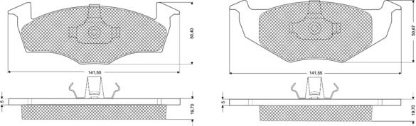 Procodis France PF1086 - Тормозные колодки, дисковые, комплект www.autospares.lv