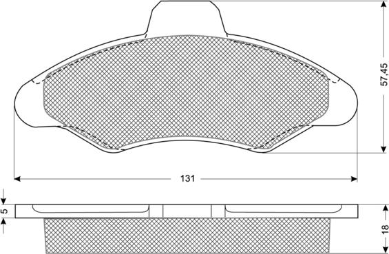 Procodis France PF1082 - Bremžu uzliku kompl., Disku bremzes www.autospares.lv