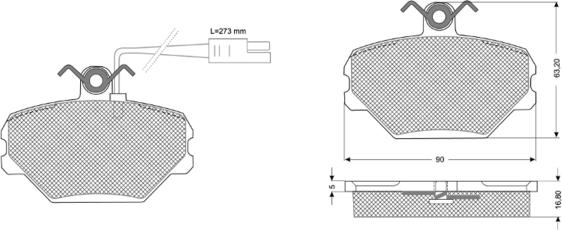 Procodis France PF10391 - Тормозные колодки, дисковые, комплект www.autospares.lv