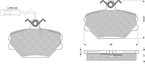 Procodis France PF10392 - Тормозные колодки, дисковые, комплект www.autospares.lv