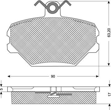 Procodis France PF1039 - Тормозные колодки, дисковые, комплект www.autospares.lv