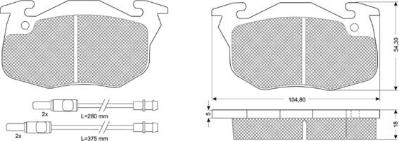 Procodis France PF10341 - Тормозные колодки, дисковые, комплект www.autospares.lv