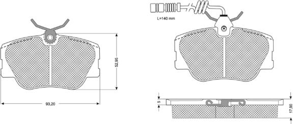 Procodis France PF10381 - Bremžu uzliku kompl., Disku bremzes autospares.lv