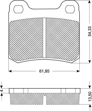 Procodis France PF1037 - Bremžu uzliku kompl., Disku bremzes www.autospares.lv