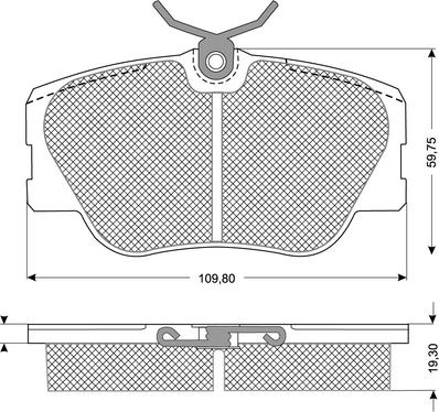 Procodis France PF1021 - Bremžu uzliku kompl., Disku bremzes autospares.lv