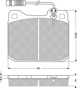 Procodis France PF10221 - Bremžu uzliku kompl., Disku bremzes www.autospares.lv