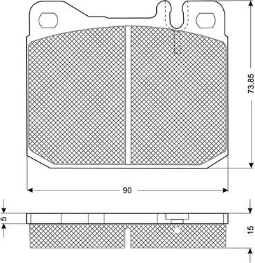 Procodis France PF1022 - Bremžu uzliku kompl., Disku bremzes www.autospares.lv