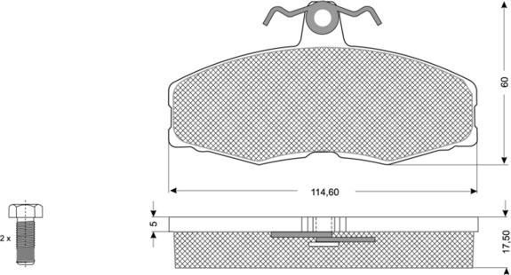 Procodis France PF1027 - Brake Pad Set, disc brake www.autospares.lv