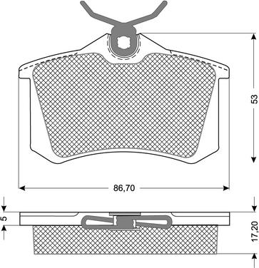 Procodis France PF10781 - Тормозные колодки, дисковые, комплект www.autospares.lv