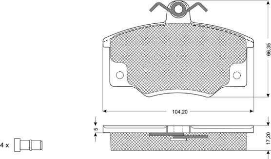 Procodis France PF10731 - Тормозные колодки, дисковые, комплект www.autospares.lv