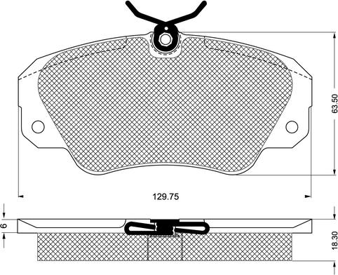 Procodis France PF1191 - Brake Pad Set, disc brake www.autospares.lv