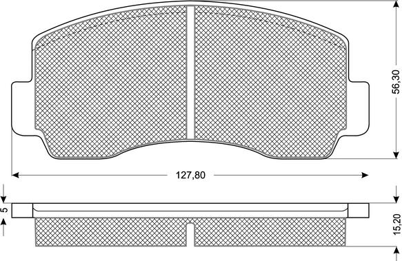 LPR 5P532 - Тормозные колодки, дисковые, комплект www.autospares.lv