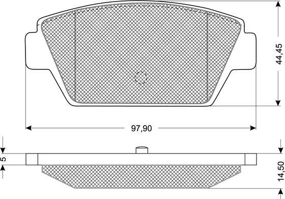 Procodis France PF1154 - Bremžu uzliku kompl., Disku bremzes www.autospares.lv