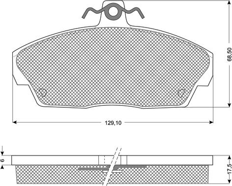 Brake Engineering PA1233 - Bremžu uzliku kompl., Disku bremzes www.autospares.lv