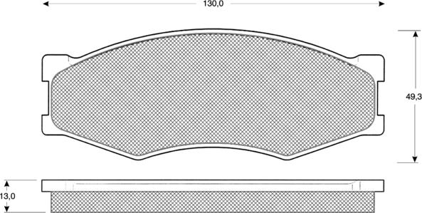 Procodis France PF1158 - Brake Pad Set, disc brake www.autospares.lv