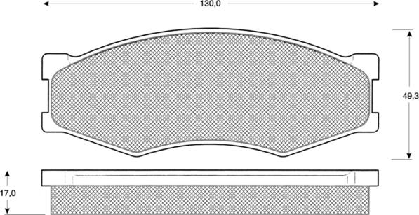 Procodis France PF1157 - Bremžu uzliku kompl., Disku bremzes www.autospares.lv