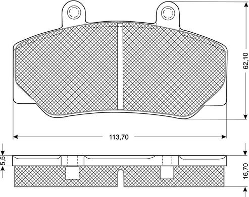 Procodis France PF1167 - Тормозные колодки, дисковые, комплект www.autospares.lv