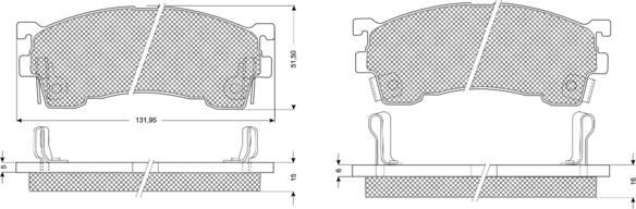 Procodis France PF1102 - Brake Pad Set, disc brake www.autospares.lv