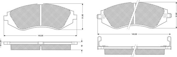 Procodis France PF1180 - Bremžu uzliku kompl., Disku bremzes autospares.lv