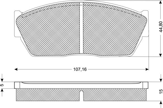 Procodis France PF1135 - Brake Pad Set, disc brake www.autospares.lv