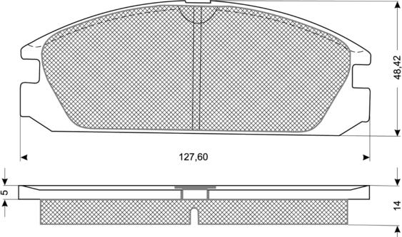 FIT FP0334 - Тормозные колодки, дисковые, комплект www.autospares.lv