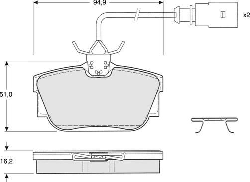 Procodis France PF13901 - Brake Pad Set, disc brake www.autospares.lv