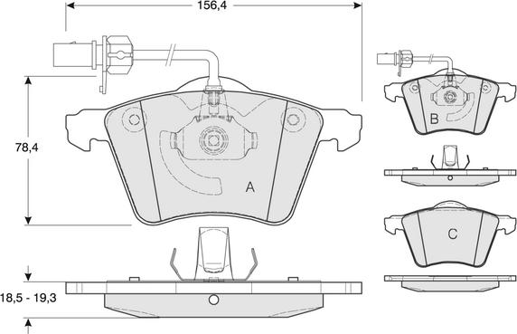 Procodis France PF1392 - Тормозные колодки, дисковые, комплект www.autospares.lv