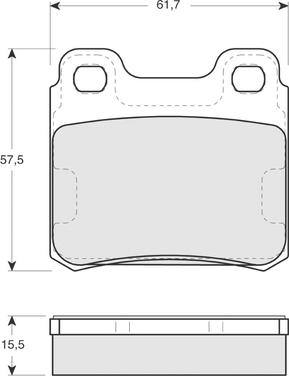 Procodis France PF1349 - Тормозные колодки, дисковые, комплект www.autospares.lv