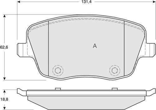 Procodis France PF1359 - Тормозные колодки, дисковые, комплект www.autospares.lv